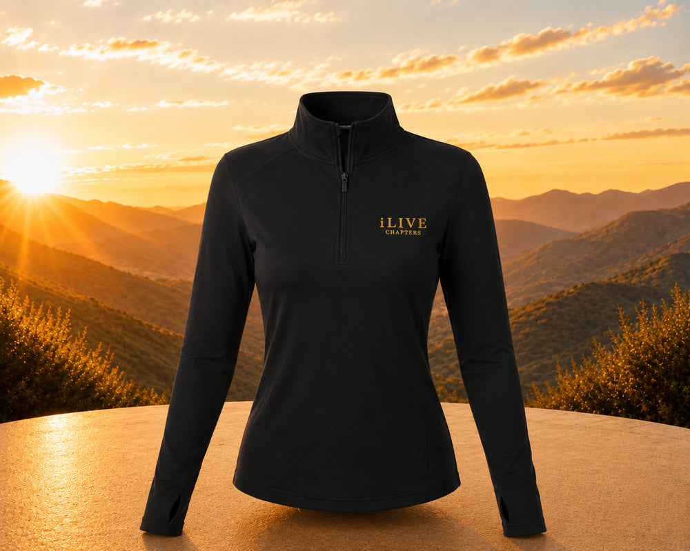 Black Spark Quarter Zip(Women)